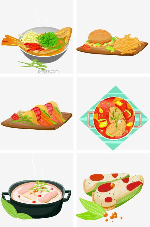 美味食物特色美食手绘插画图片大小2000x3020px 图片尺寸1.79 mb 来自png搜索网 pngss.com 免费免扣png素材下载 鸡肉 简笔画 卡通 卡通手绘 美食 面包 牛排 牛肉 食品 食物 手绘 薯条 西餐