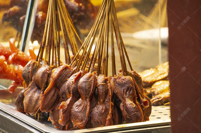 上海古镇特色食物鸡肫摄影高清摄影大图